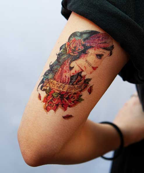 tatuagem temporária mexicana